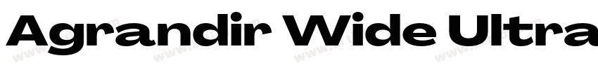 Agrandir Wide Ultra字体转换